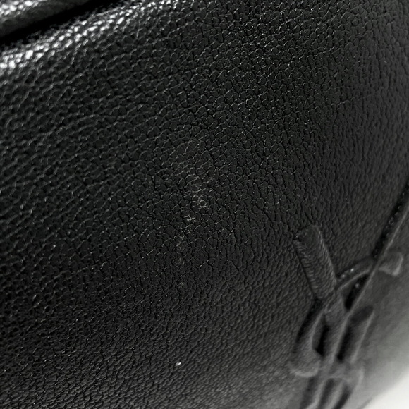 Yves Saint Laurent Lou Shoulder Bag Crossbody Fringe Leather Black - Picture 4 of 7